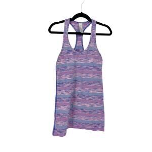 Ivivva Lululemon Top Girls 12 Tank Keep Ur Cool Racerback Deep Space Flash Coral